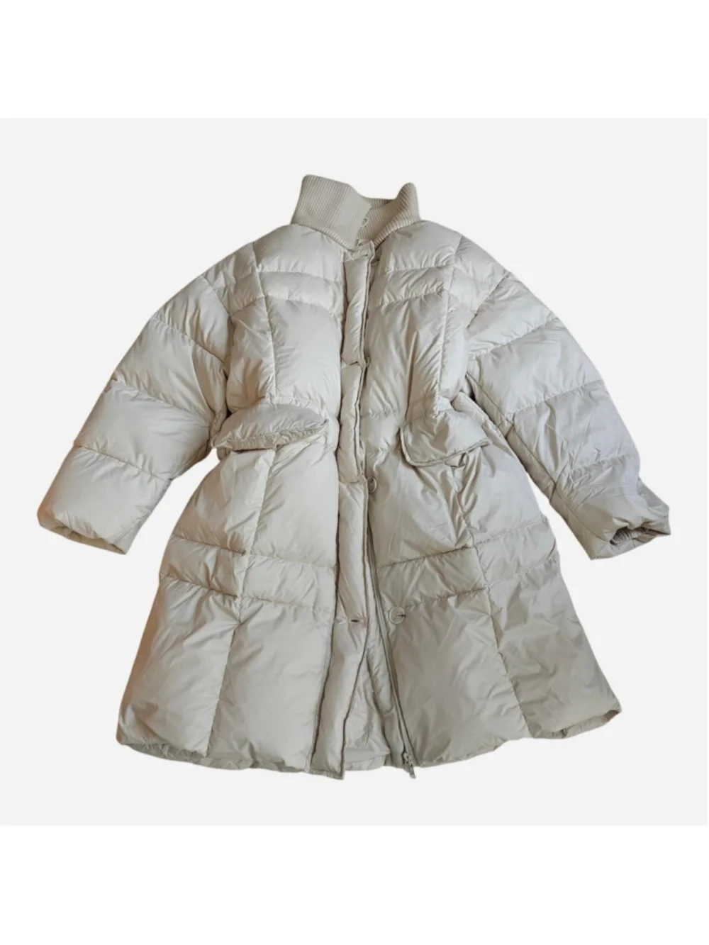 90% White Duck Down Long Puffer Coat Super warm yet surprisingly lightweight — i